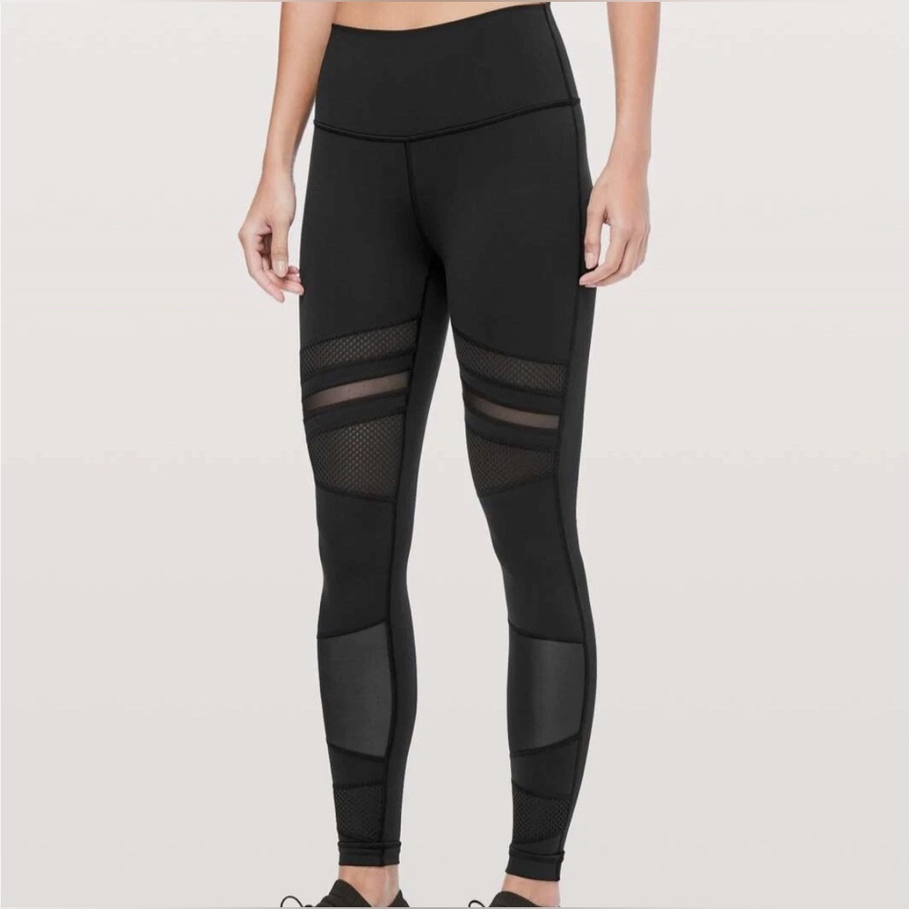 ⚡️Lululemon Wunder Under High-Rise Tight Mix & Mesh 28” size 4